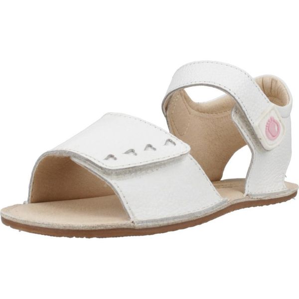 Sandały TECNOBABY TESH510002 Biały. Białe sandały CONGUITOS, bez wzorów, ze skóry, bez obcasa, bez zapięcia. Za 183,99 zł.