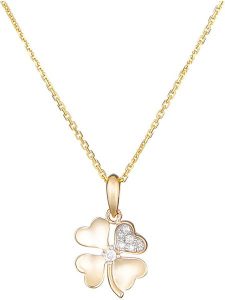 DIAMOND & CO Złota zawieszka "Dites-le Avec Une Fleur" z diamentami rozmiar: onesize. Żółte zawieszki Diamond & Co, z diamentem, złote. Za 598,57 zł.