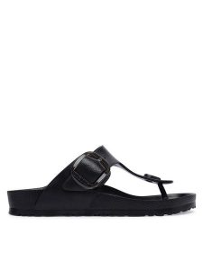 Birkenstock Japonki Gizeh Big Buckle 1031370 Czarny. Czarne klapki Birkenstock, bez wzorów, z syntetyku, bez obcasa. Za 269,99 zł.