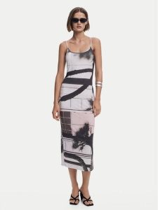 Desigual Sukienka letnia 25SWVK56 Kolorowy Regular Fit. Kombinezony Desigual, na lato, xl, bez wzorów, z syntetyku, bez kołnierzyka, bez ramiączek. Za 199,99 zł.