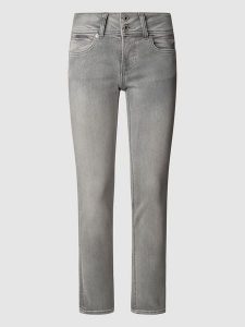 Pepe Jeans Dżinsy "Venus" - Slim fit - w kolorze szarym rozmiar: W32/L32. Szare jeansy Pepe Jeans, z aplikacjami, z jeansu. Za 267,92 zł.