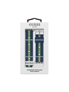 Guess Wymienny pasek do smartwatcha CS3007S2 Granatowy. Niebieskie paski Guess, z aplikacjami. Za 239,99 zł.