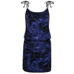 Sukienka letnia LOAP Betynka bawełniana damska XS. Fioletowe sukienki Lolë, na lato, xs, bez wzorów, z bawełny, sportowe, bez kołnierzyka, bez ramiączek, sportowe. Za 136,99 zł.