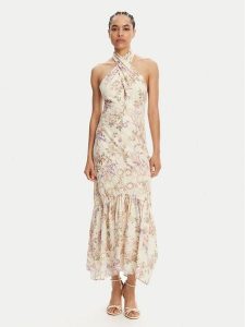 TWINSET Sukienka letnia 251TT2151 Kolorowy Regular Fit. Sukienki Twinset, na lato, bez wzorów, z bawełny, bez kołnierzyka, bez ramiączek. Za 639,99 zł.