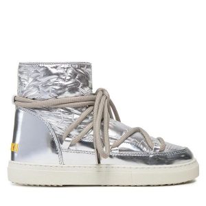 Śniegowce Inuikii. Szare buty zimowe Inuikii, bez obcasa, bez zapięcia. Za 999,99 zł.