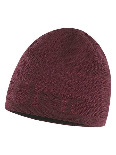 Löffler Czapka beanie "Logo" w kolorze czerwonym rozmiar: onesize. Czerwone czapki Löffler, bez wzorów, ze splotem. Za 127,05 zł.