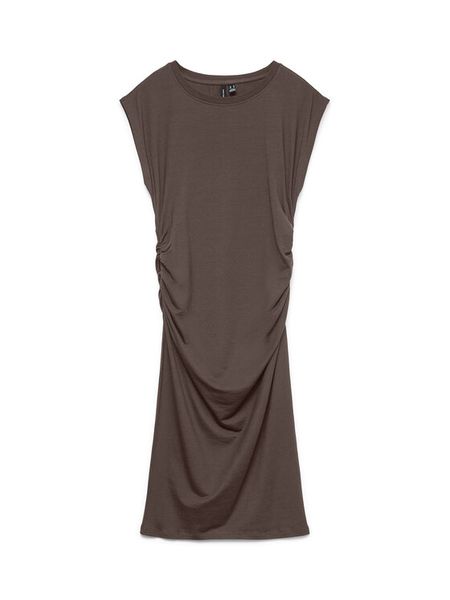 Vero Moda Sukienka koktajlowa Sarah 10346941 Brązowy ciemny Slim Fit. Brązowe kombinezony Vero Moda, s, bez wzorów, wizytowe, bez kołnierzyka, bez ramiączek. Za 119,99 zł.