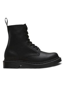 Dr. Martens Skórzane botki w kolorze czarnym rozmiar: 43. Czarne botki Dr. Martens, bez wzorów, bez obcasa, bez zapięcia. Za 571,03 zł.
