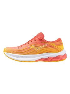 Mizuno Buty "Wave Skyrise 5" w kolorze pomarańczowym do biegania rozmiar: 36,5. Pomarańczowe buty sportowe Mizuno, bez wzorów, z materiału, bez zapięcia, do biegania. Za 206,42 zł.