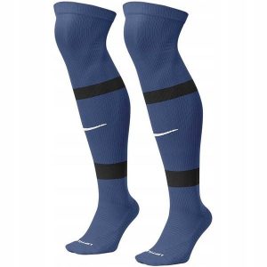 Skarpety piłkarskie Nike Matchfit Knee High Team niebieskie 41/47. Niebieskie skarpetki Nike, bez wzorów, z poliesteru. Za 60,99 zł.