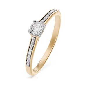 Pierścionek - , Brylant 0,15ct. Pierścionki marki W.KRUK. Za 2 990,00 zł.