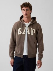 GAP Bluza w kolorze brązowym rozmiar: XL. Brązowe bluzy GAP, xl, bez wzorów, bez kaptura. Za 118,84 zł.