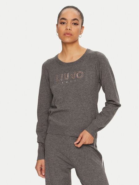 Liu Jo Sport Sweter TF4286 MS63L Szary Regular Fit. Szare swetry klasyczne Liu Jo Sport, l, z syntetyku, bez kołnierzyka. Za 339,99 zł.