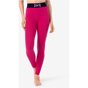 Legginsy termoaktywne damskie SUPER.NATURAL W Tundra 175 Tight. Czerwone legginsy super.natural, bez wzorów. Za 349,99 zł.