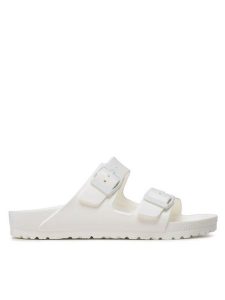 Birkenstock Klapki Arizona EVA 0129443 Biały. Białe klapki Birkenstock, bez wzorów, z syntetyku, bez obcasa. Za 249,99 zł.