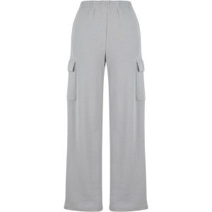 Damskie spodnie dresowe loose fit Urban Classics Light Terry. Szare spodnie dresowe Urban Classics, bez wzorów, z bawełny, do biegania. Za 167,50 zł.