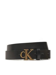 Calvin Klein Pasek Damski K60K612289 Czarny. Czarne paski Calvin Klein, bez wzorów, ze skóry. Za 239,99 zł.