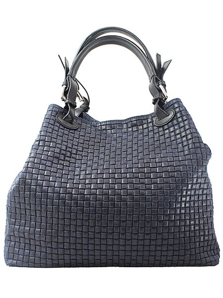 ORE10 Skórzana torebka w kolorze granatowym - 34 x 29 x 18 cm rozmiar: onesize. Niebieskie torebki klasyczne ORE10, bez wzorów, z materiału, przez ramię, bez dodatków. Za 236,05 zł.