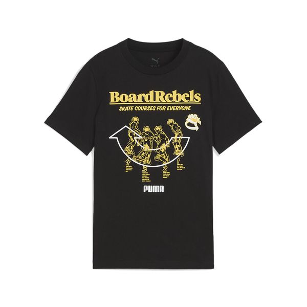 Koszulka Puma Mid90S Graphic. Czarne bluzki Puma, s, bez wzorów, z gumy, retro, bez kołnierzyka, bez ramiączek. Za 54,99 zł.