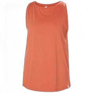 Damski tank top Helly Hansen Tech Split Back. Brązowe topy Helly Hansen, bez wzorów, bez kołnierzyka, bez ramiączek. Za 195,00 zł.