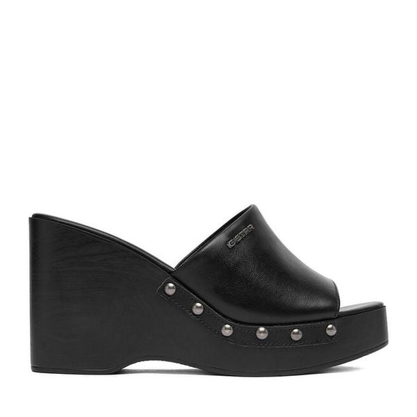 Klapki G-Star Raw. Czarne klapki G-Star Raw, bez wzorów, bez obcasa. Za 259,99 zł.