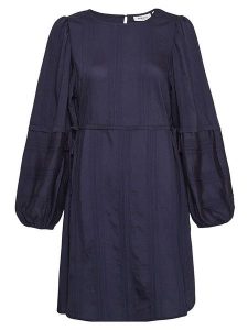 MOSS COPENHAGEN Sukienka "Luana Renita" w kolorze granatowym rozmiar: XS. Niebieskie sukienki Moss Copenhagen, na imprezę, s, bez wzorów, z wiskozy, bez kołnierzyka, bez ramiączek, mini. Za 109,78 zł.