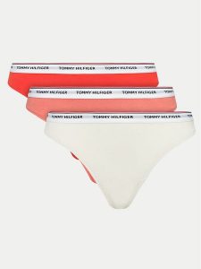 Tommy Hilfiger Komplet 3 par stringów UW0UW04894 Kolorowy. Komplety bielizny TOMMY HILFIGER, bez wzorów, z bawełny. Za 149,99 zł.