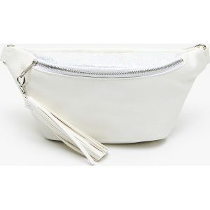 Saszetka typu nerka z chwostem - Biały. Nerki i saszetki marki Cropp. Za 59,99 zł.