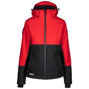 Dlx Jaclyn - Damska kurtka narciarska Dlx czerwona. Czerwone kurtki DLX, na zimę, bez wzorów, bez kaptura. Za 599,05 zł.