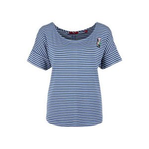 S.Oliver T-Shirt Damski 34 Niebieski. T-shirty marki s.Oliver. W wyprzedaży za 93,00 zł.