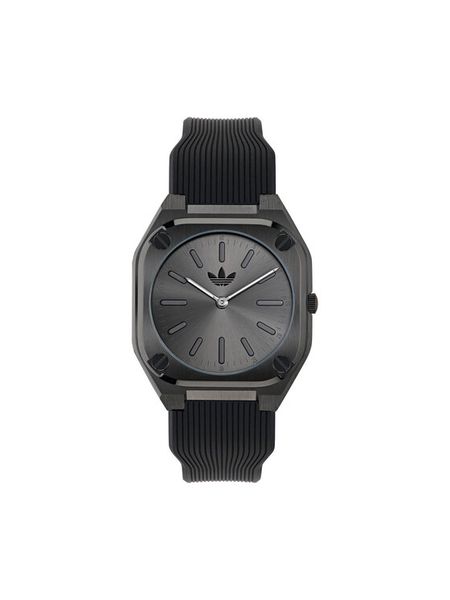 Adidas Zegarek City Tech Thin AOFH24503 Czarny. Czarne, analogowe zegarki ADIDAS. Za 599,99 zł.