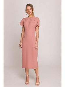 Stylove Sukienka w kolorze jasnoróżowym rozmiar: L. Różowe sukienki Stylove, l, bez wzorów, bez kołnierzyka, bez ramiączek, maxi. Za 206,42 zł.