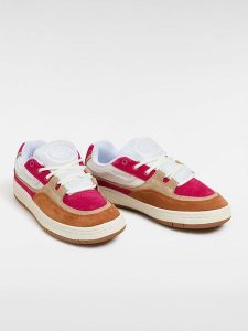 Vans Skórzane sneakersy "Speed LS" w kolorze różowo-jasnobrązowo-białym rozmiar: 42. Brązowe trampki Vans, bez wzorów, bez zapięcia. Za 162,49 zł.