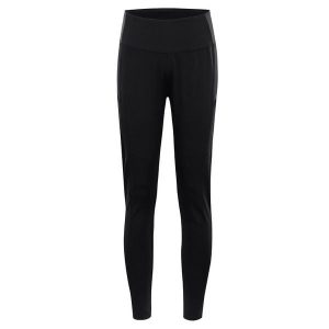 Legginsy damskie sportowe Alpine Pro Marda 2. Czarne legginsy Alpine Pro, bez wzorów, z elastanu. Za 329,00 zł.