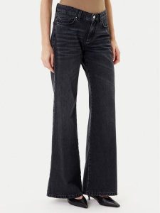 Marella Jeansy 2523186034 Czarny Wide Leg. Czarne jeansy Marella, bez wzorów, z bawełny. Za 669,99 zł.