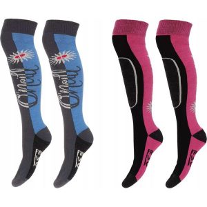 Skarpety narciarskie O'neill 201061006 2-pak. Czerwone skarpetki O'Neill, bez wzorów, z wełny. W wyprzedaży za 89,90 zł.