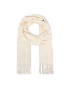 LAUREN RALPH LAUREN Szalik 454927208001 Kremowy. Białe rękawiczki Lauren Ralph Lauren, bez wzorów, z wełny. Za 689,99 zł.