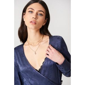 Tranloev Naszyjnik z łańcuszków Hamsa - Gold. Naszyjniki marki Tranloev. Za 141,95 zł.