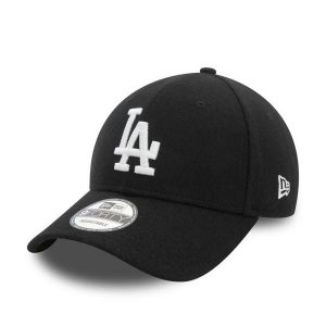 Czapka baseballowa Los Angeles Dodgers Melton Wool 9Forty. Białe czapki New Era, bez wzorów, z wełny. Za 129,99 zł.