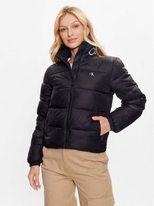 Calvin Klein Jeans Kurtka przejściowa J20J221381 Czarny Regular Fit. Czarne kurtki Calvin Klein Jeans, l, bez wzorów, z jeansu, bez kaptura. Za 499,99 zł.