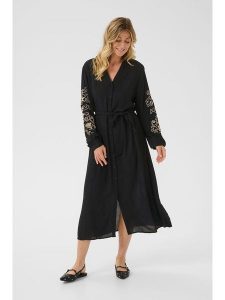 Cream Sukienka w kolorze czarnym rozmiar: 40. Czarne sukienki Cream, na co dzień, bez wzorów, z tkaniny, bez kołnierzyka, bez ramiączek, maxi, proste. Za 173,99 zł.