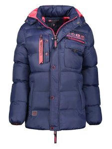 Geographical Norway Kurtka pikowana "Citernier" w kolorze niebiesko-różowym rozmiar: M. Niebieskie kurtki Geographical Norway, m, bez wzorów, bez kaptura. Za 219,60 zł.