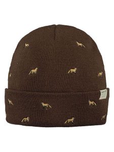 Barts Czapka "Vinson" w kolorze brązowym rozmiar: onesize. Brązowe czapki Barts, z aplikacjami, ze splotem. Za 117,45 zł.