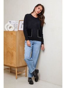 Soft Cashmere Sweter w kolorze czarnym rozmiar: 34/36. Czarne swetry oversize Soft Cashmere, bez wzorów, z kaszmiru, bez ramiączek. Za 104,99 zł.