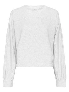 MOSS COPENHAGEN Bluza "Briena" w kolorze jasnoszarym rozmiar: XS/S. Szare bluzy Moss Copenhagen, s, bez wzorów, z bawełny, bez kaptura. Za 122,38 zł.