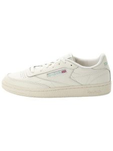 Reebok Skórzane sneakersy "Club C 85" w kolorze białym rozmiar: 41. Brązowe trampki Reebok, bez wzorów, z materiału, bez zapięcia. Za 290,19 zł.