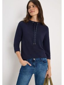 Cecil Bluza w kolorze granatowym rozmiar: M. Niebieskie bluzy Cecil, m, bez wzorów, bez kaptura. Za 171,68 zł.