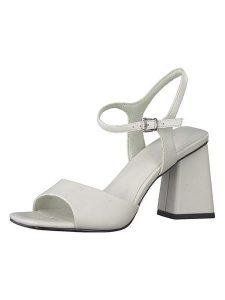 Marco Tozzi Sandały w kolorze kremowym rozmiar: 39. Brązowe sandały Marco Tozzi, bez wzorów, z otwartym noskiem, bez obcasa, na koturnie, bez zapięcia. Za 97,51 zł.