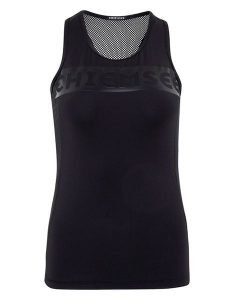 Chiemsee Top "Viviance" w kolorze czarnym rozmiar: XL. Czarne topy Chiemsee, xl, bez wzorów, z bawełny, bez kołnierzyka, bez ramiączek. Za 104,99 zł.