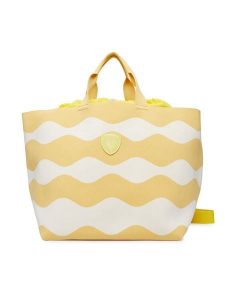 Blauer Torebka S6BASKET01/KNI Żółty. Żółte shopper bag Blauer, bez wzorów, z materiału, bez dodatków. Za 379,99 zł.